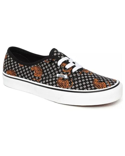 Vans Black Authentic 'Tiger Floral' for men