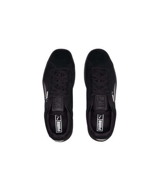 PUMA Black Suede Skate Shoes for men