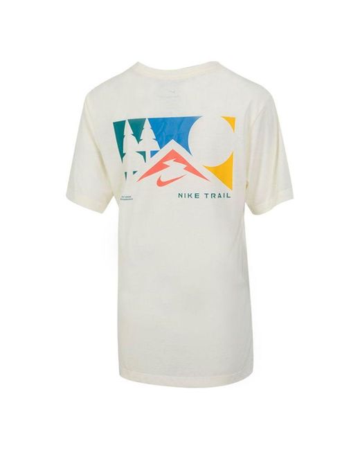 Nike White As U Nk Df Tee Db Trail Ssnl Cashmere Creamy for men