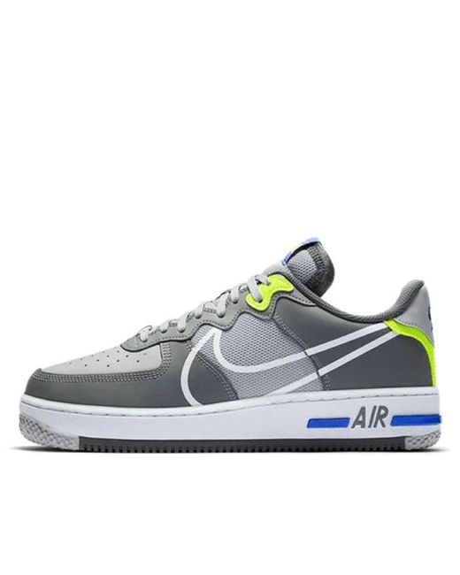 Nike Blue Air Force 1 React 'Wolf' for men
