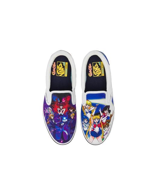Vans Blue Sailor Moon X Classic Slip-On Comfycush 'Pretty Guardian' for men