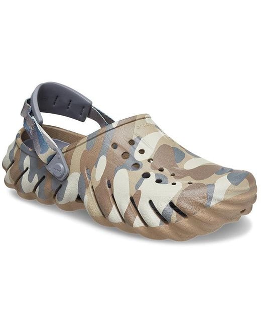 CROCSTM Blue Echo Camo Redux Clog 'Charcoal Camo' for men