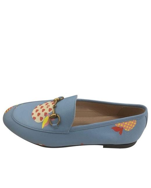 Gucci Blue (Wmns) Leather Slip On