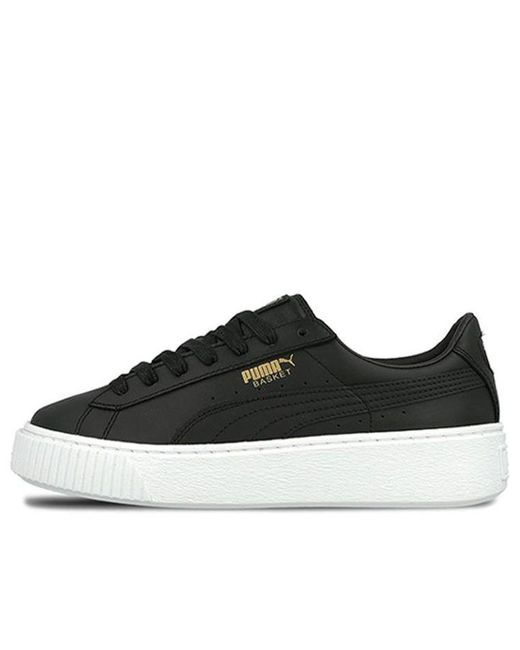 PUMA Black (Wmns) Basket Platform Core