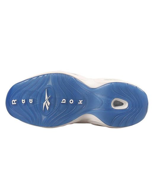 Reebok White Question Patent Low 'Fluid' for men