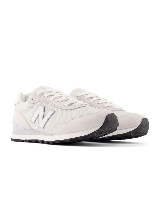 New Balance White 515 Aluminum' for men