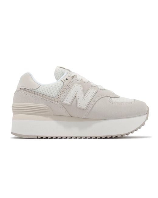 New Balance White (Wmns) 574+ 'Sea Salt Turtledove'