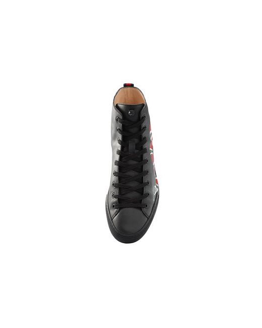 Gucci Black Leather High Top 'Snake' for men