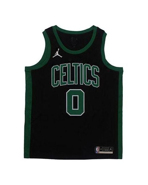 Nike Black Nba Sports Basketball Jersey Vest Sw Fan Edition Boston Celtics Tatum No. 0 for men