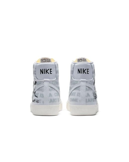 Nike Gray Naomi Osaka X Comme Des Garcons X Blazer Mid '77 'Home Is Where The Heart Is' for men
