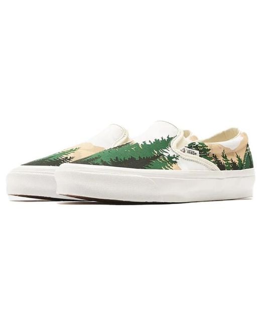 Vans Green Kith X Vault Og Classic Slip-On Lx 'Treescape' for men