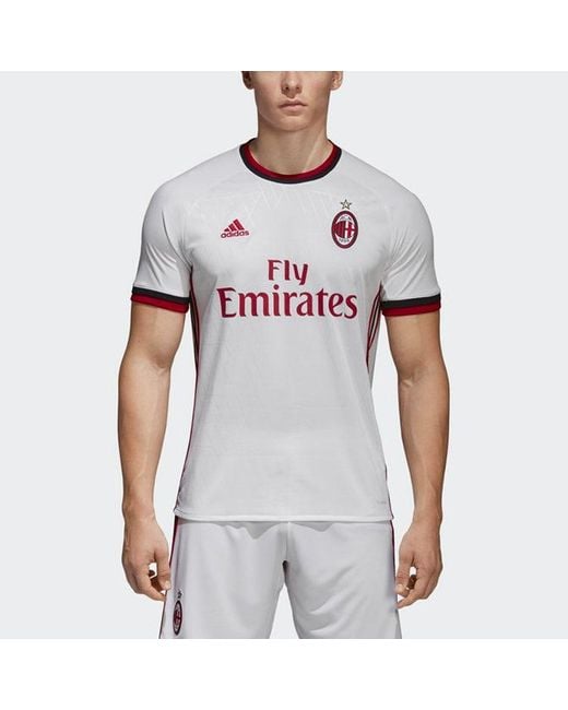 Adidas White Calhanoglu Milan 17/18 Fan Edition Away Jersey for men