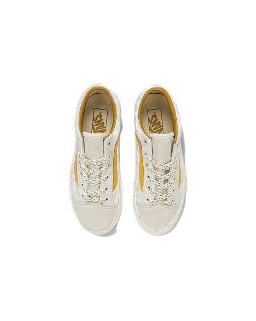 Vans White Style 36 Leather Pop