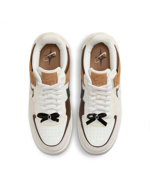 Nike White (Wmns) Air Force 1 Shadow 'Bling'