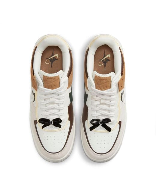 Nike White (Wmns) Air Force 1 Shadow 'Bling'