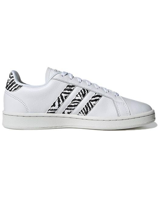 Adidas White (Wmns) Grand Court 'Zebra'
