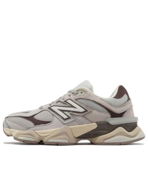 New Balance White 9060 Matter Timberwolf' for men