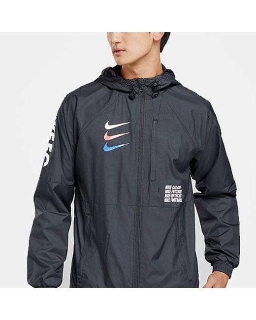 Nike Blue F.C. Woven Breathable Football Sports Jacket for men
