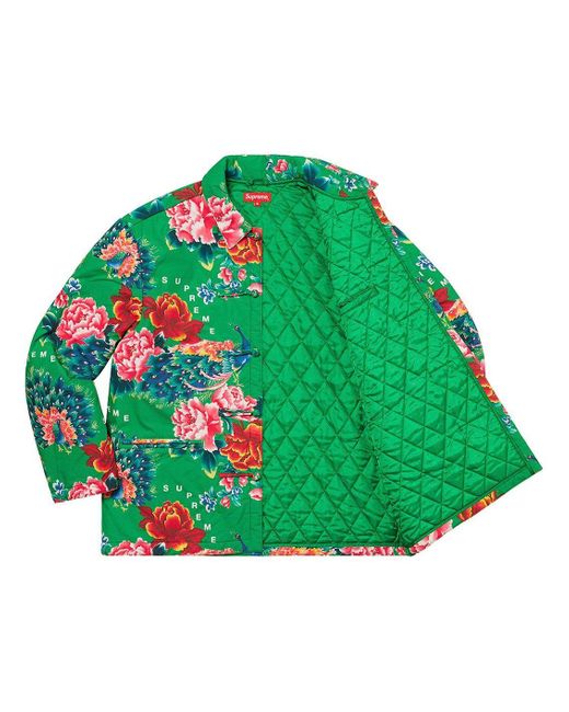 Supreme Green Peacock Jacket for men