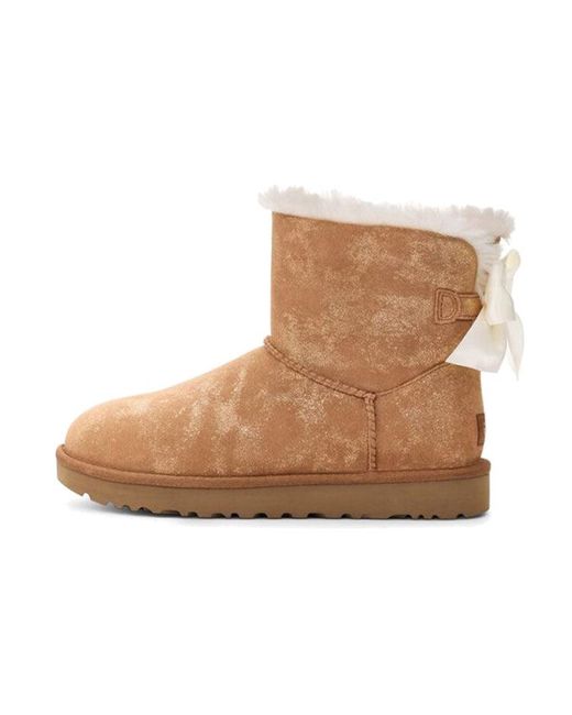 Ugg Brown (Wmns) Mini Bailey Bow Glimmer