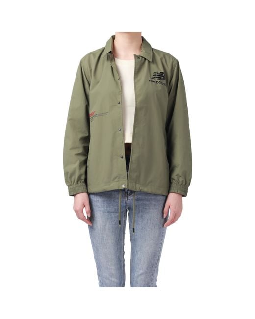 New Balance Green Casual Lifestyle Coat
