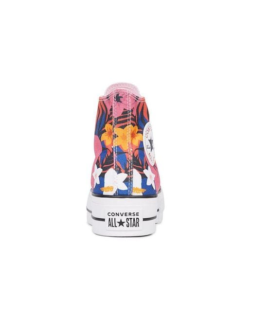 Converse Pink (Wmns) Chuck Taylor All Star Lift High 'Paradise Print'