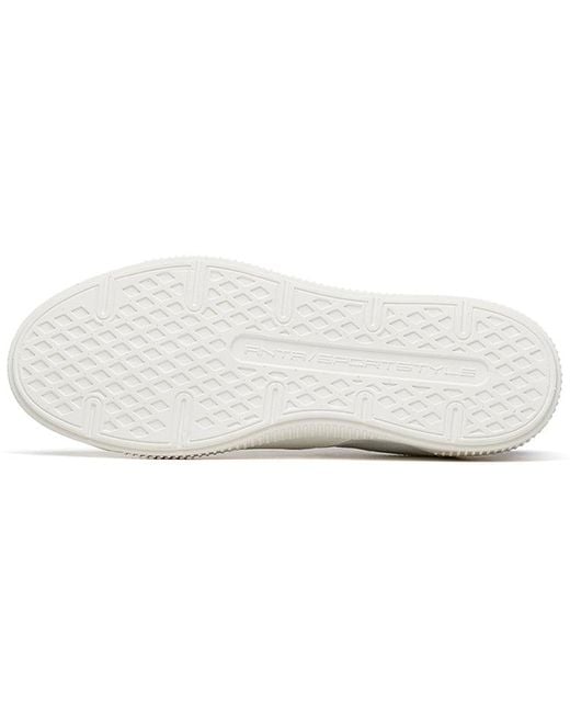 Anta White Skateboarding Series Sneakers for men