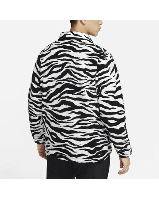 Nike Blue Sportswear Coaches Reversible Fleece Jacket for men