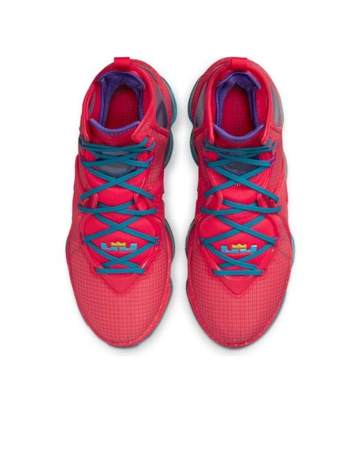 Nike Red Lebron 19 Ep 'King's Crown' for men