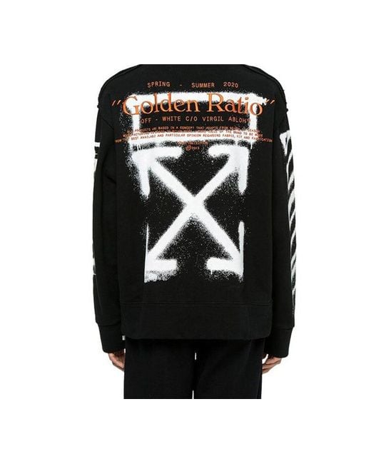 Off-White c/o Virgil Abloh Black Harry The Bunny Graffiti Long Sleeve Sweater for men