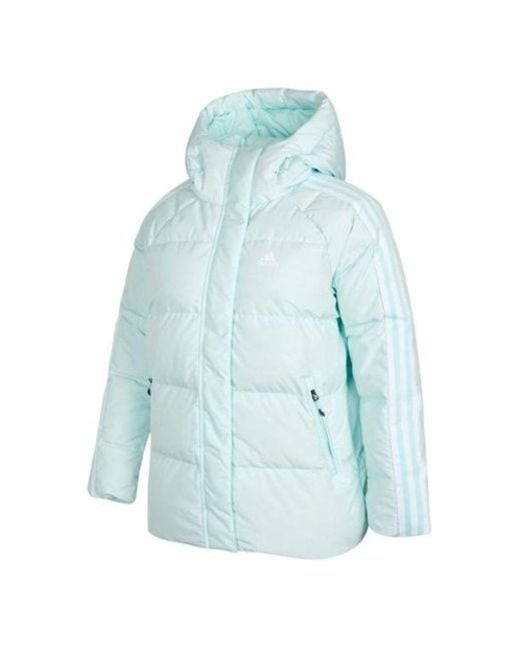Adidas Blue (Wmns) Faux Suede Puffy Down Jacket Asia Sizing