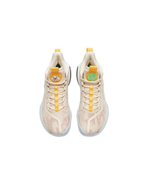 Anta White Kt Thompson Bulldog Basketball Sneakers Beige for men