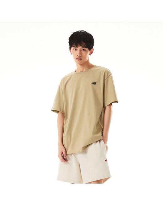 New Balance Green Nb Small Logo T-Shirt for men