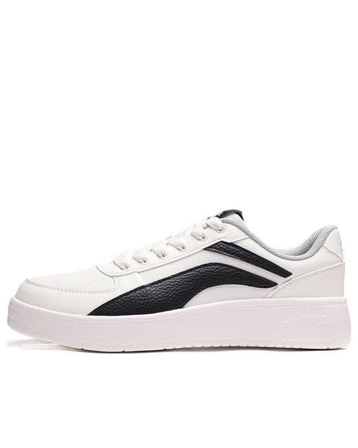 Li-ning White Casual Sneakers Low for men