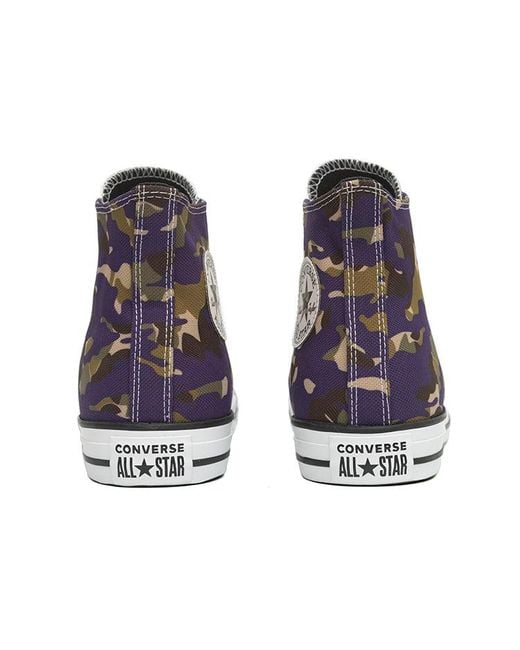Converse Blue Chuck Taylor All Star Allover Camo High Top for men