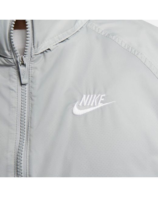 Nike Gray Windrunner Woven Anorak Jacket for men