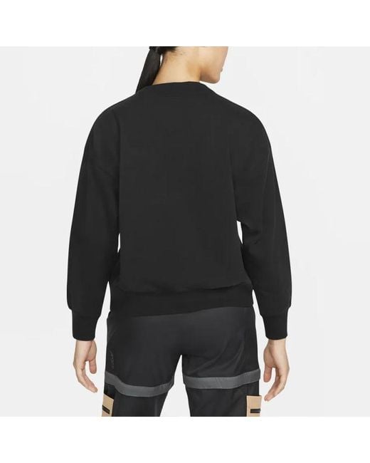 Nike Blue (Wmns) Logo Knit Round Neck Sports Hoodie