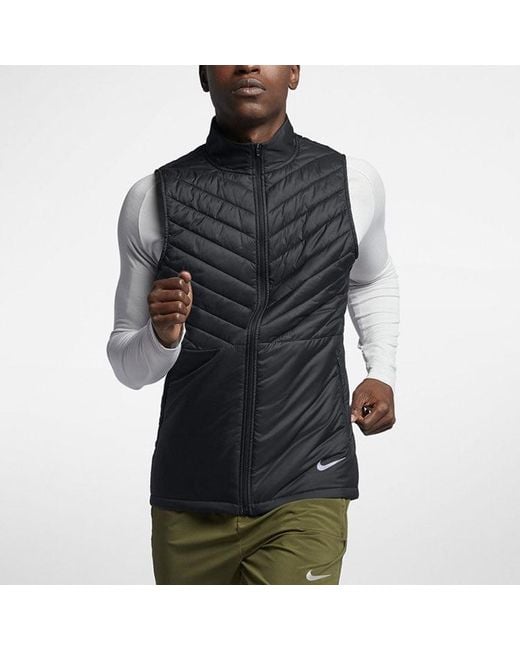 Nike Blue Aerolayer Running Vest for men