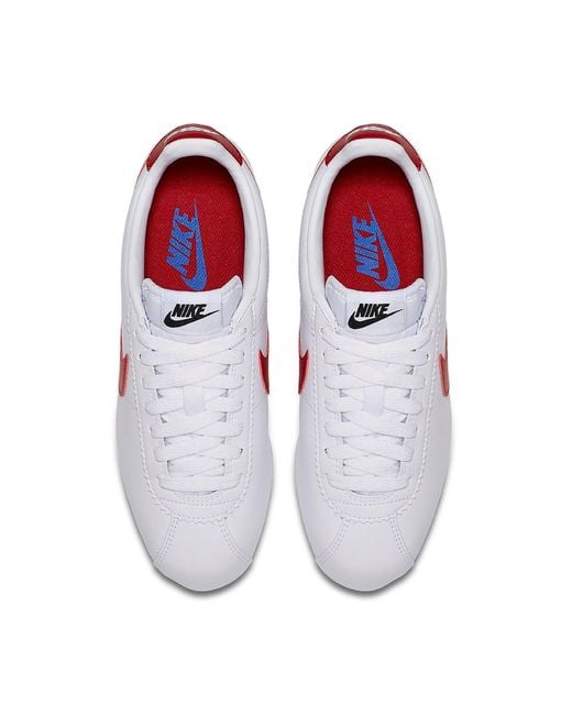 Nike White (Wmns) Classic Cortez Leather