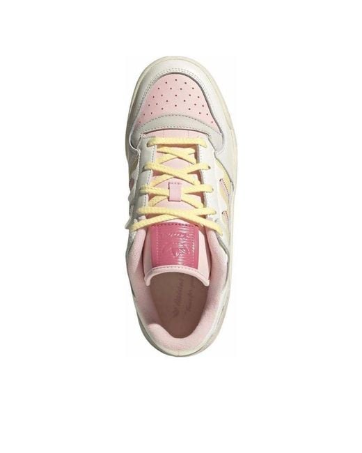 Adidas White Forum Low 'Treats For Your Feets Strawberry And Cream' for men