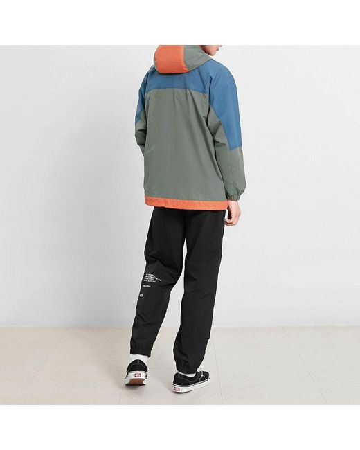 Vans Blue Work Weird Colorblock Casual Sports Jacket for men