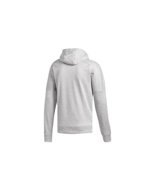 Adidas Gray Large Logo Printing Pattern Pullover for men