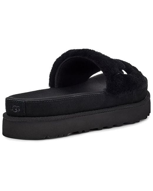 Ugg Blue (Wmns) Laton Fur Slide Slippers