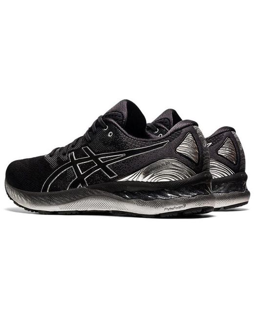 Asics Black Gel-Nimbus 23 Platinum Pure' for men