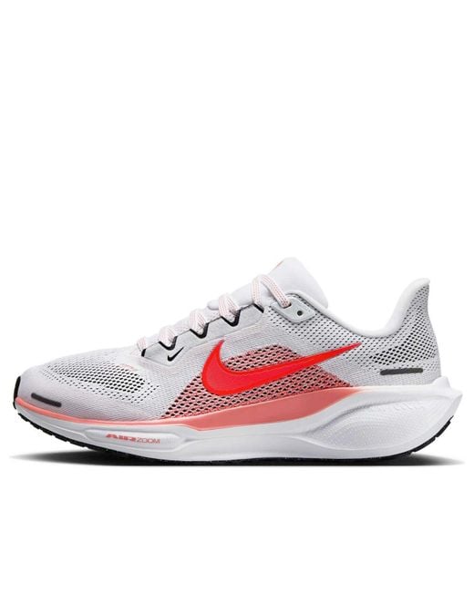 Nike White (Wmns) Air Zoom Pegasus 41 Bright Crimson Magic Ember'