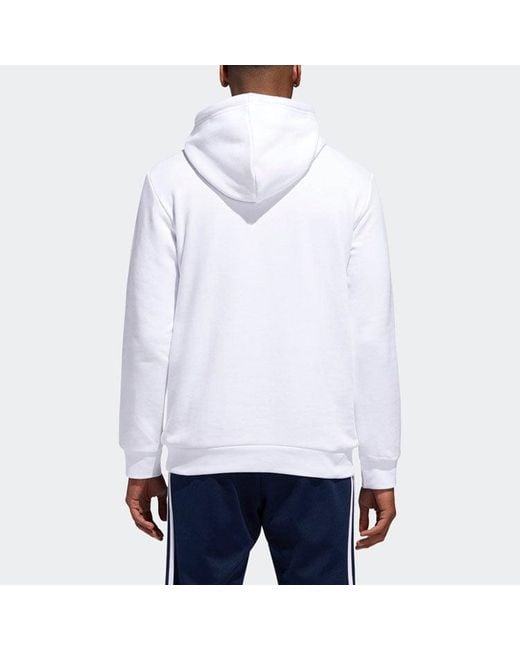Adidas White Originals Trefoil Chest Logo Kangaroo Pouch for men