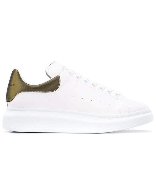 McQueen White Oversized Contrast Metallic for men