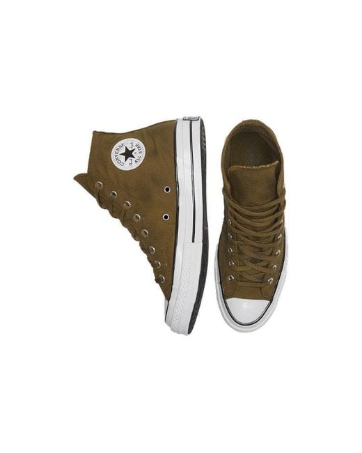 Converse Brown Chuck 70 High 'Distressed Dark Moss' for men