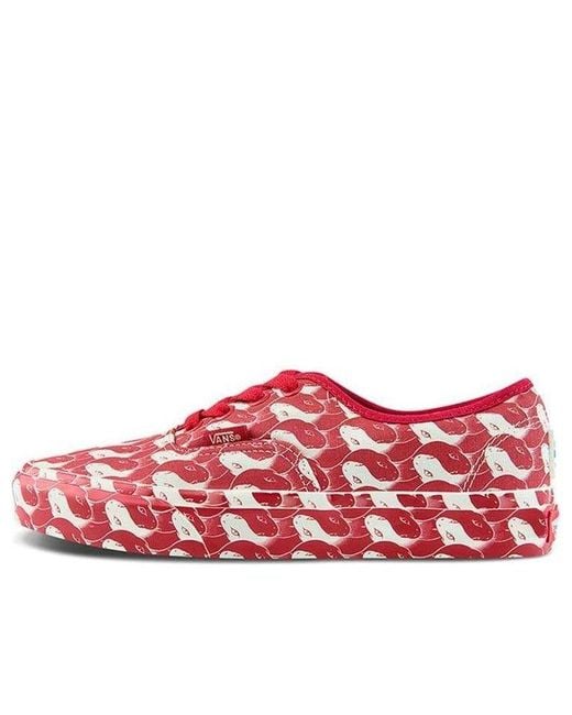 Vans Red Opening Ceremony X Authentic 'Snake Checker' for men