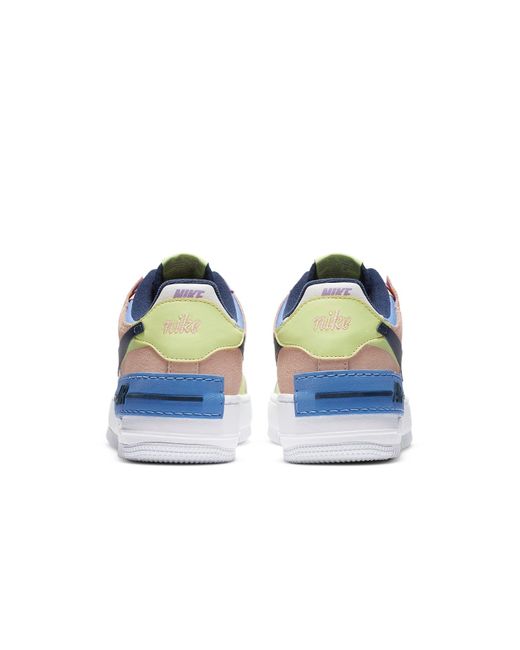 Nike Blue (Wmns) Air Force 1 Shadow 'Crimson Tint Volt'
